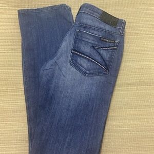 Dylan George Boot Cut Blue Denim Jeans USA Made 27 Elizabeth